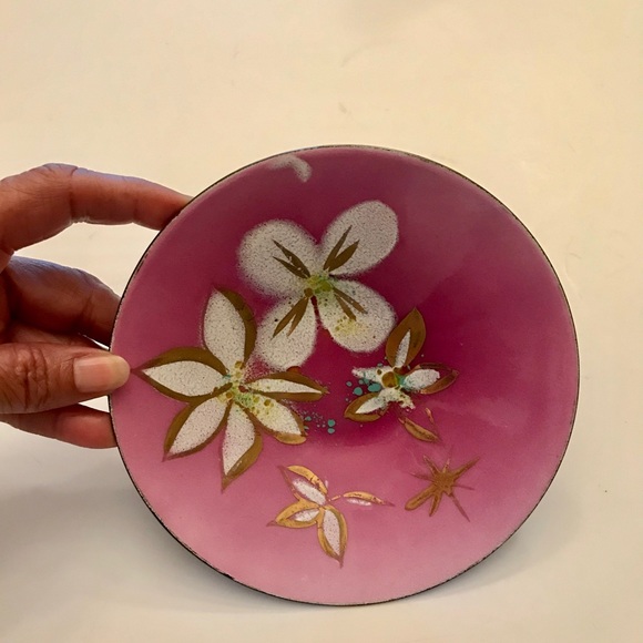 Mid Century Enamel Decorative Bowl - Picture 8 of 8